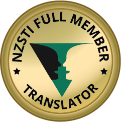 NZSTI Full Member — Translator NZSTI Full Member — Translator